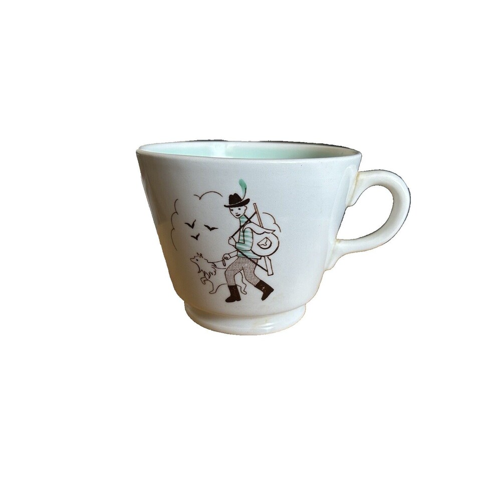 ARABIA Finland Harraste Hobby Series Hunter Dog Hiking Oversize Cup Mug …